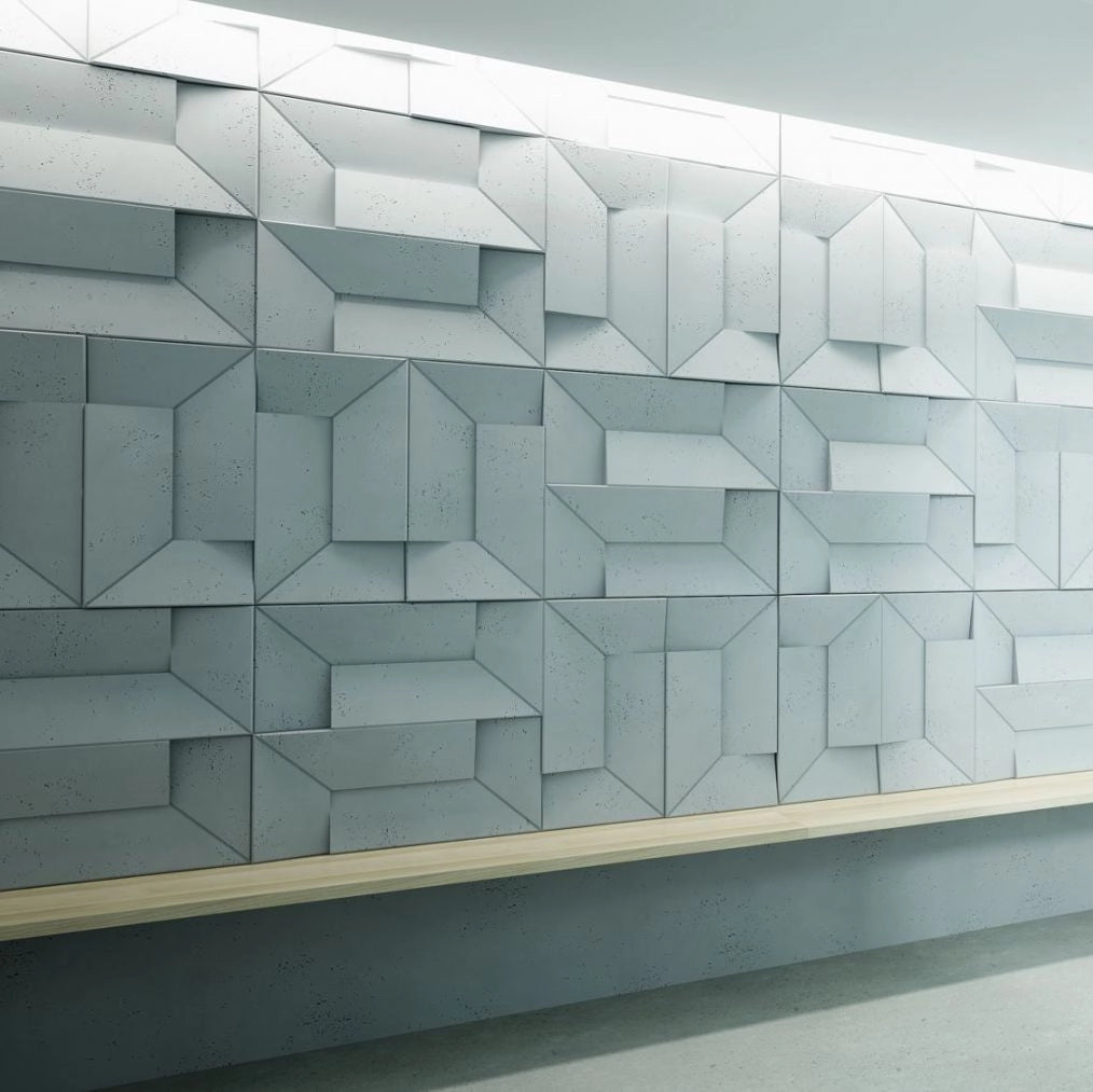 3D Concrete Wall Panels TRANSFORMER feature wall Decormania UK